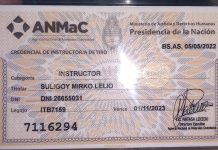 Instructores del TFA Ella de Malabrigo Carnet ANMAC